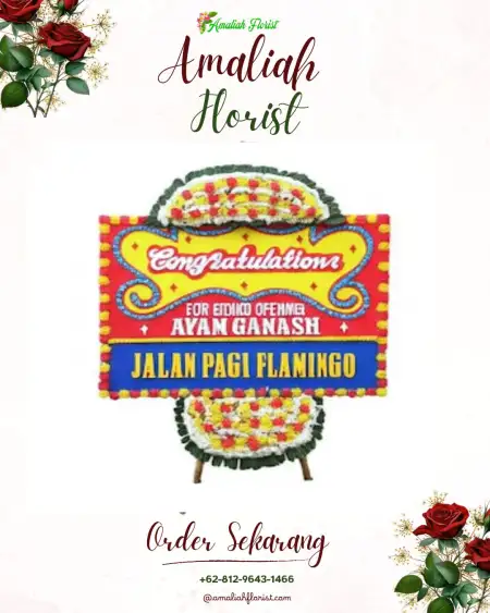 Sewa Papan Bunga Gendereh